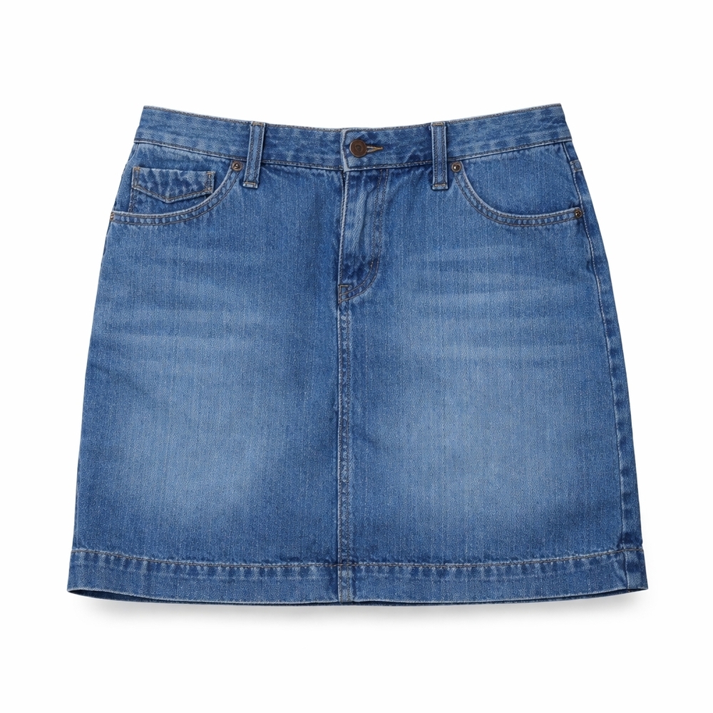 Eddie Bauer Classic Blue Mini Skirt